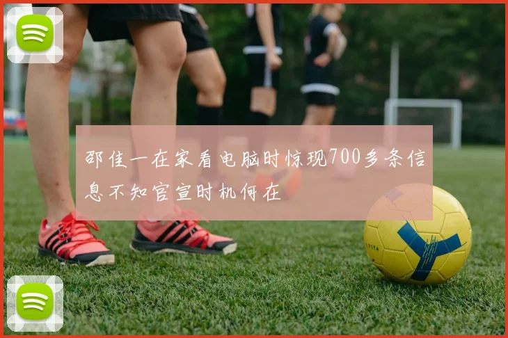 邵佳一在家看电脑时惊现700多条信息不知官宣时机何在