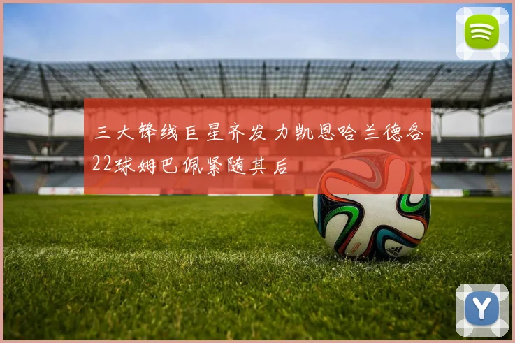三大锋线巨星齐发力凯恩哈兰德各22球姆巴佩紧随其后